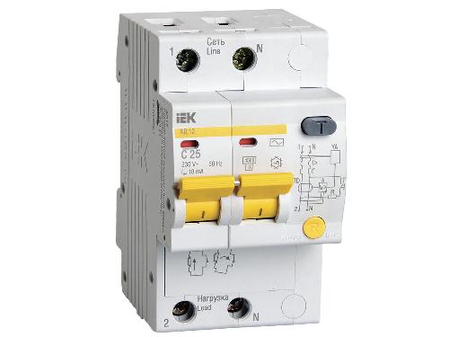Изображение товара Дифференциальный выключатель IEK MAD10-2-025-C-010 25А 10мА