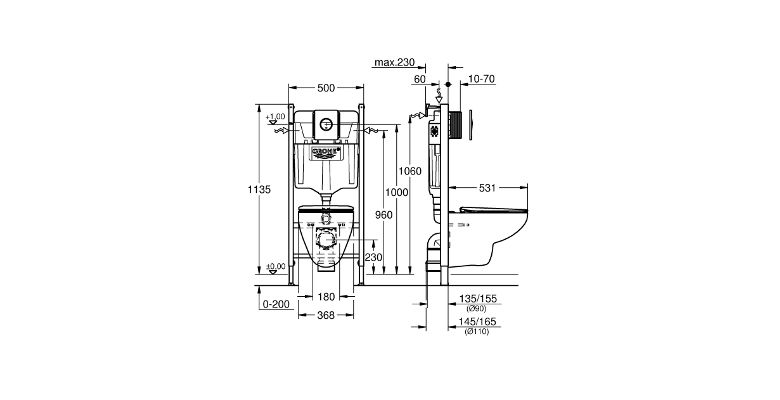 ����������� GROHE Solido 39900000 ��� ���������� ������� GROHE Bau 39 427 000