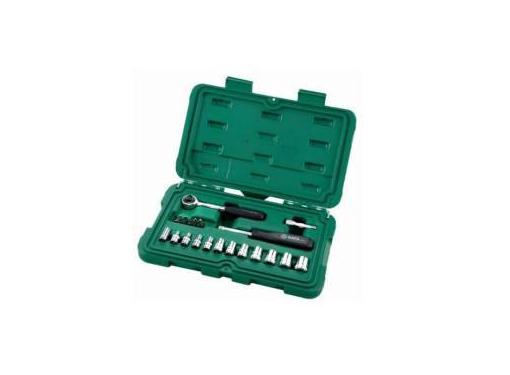 Изображение товара Набор головок с трещоткой SATA 09521new, 21 шт, CrV, кейс