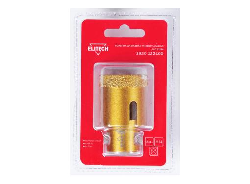 Коронка алмазная ELITECH Ф38x35мм M14 (1820.122100)