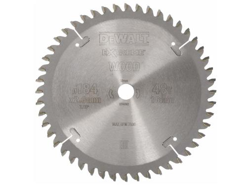 Изображение товара Пильный диск твердосплавный DEWALT DT4092-QZ 184 мм 48 зубьев