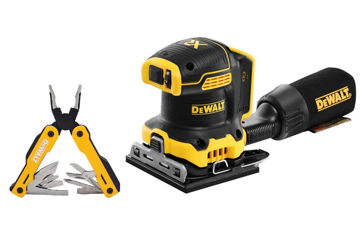 Набор Dewalt Вибрационная шлифмашина DCW200N-XJ без акк. и з.у +Мультитул  MT16 (DWHT71843) - цена, фото - купить в Москве, СПб и РФ