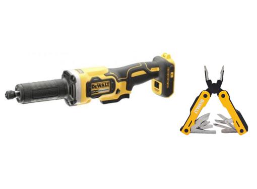 Изображение товара Набор DEWALT Машинка шлифовальная прямая DCG426N без акк. и з.у +Мультитул MT16 (DWHT71843)