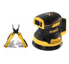 Набор DEWALT Эксцентриковая машина DCW210N без акк. и з.у +Мультитул MT16 (DWHT71843)