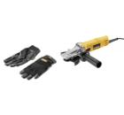 Изображение товара Угловая шлифмашина DeWalt DWE4157F-QS 125 мм 900 Вт с перчатками