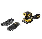 Набор DEWALT Вибрационная шлифмашина DCW200N-XJ без акк. и з.у +Перчатки 5828 PROMO