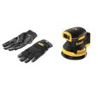Набор DEWALT Эксцентриковая машина DCW210N без акк. и з.у +Перчатки 5828 PROMO