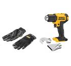 Набор DEWALT Фен технический DCE530N-XJ БЕЗ АКК. И ЗУ +Перчатки 5828 PROMO