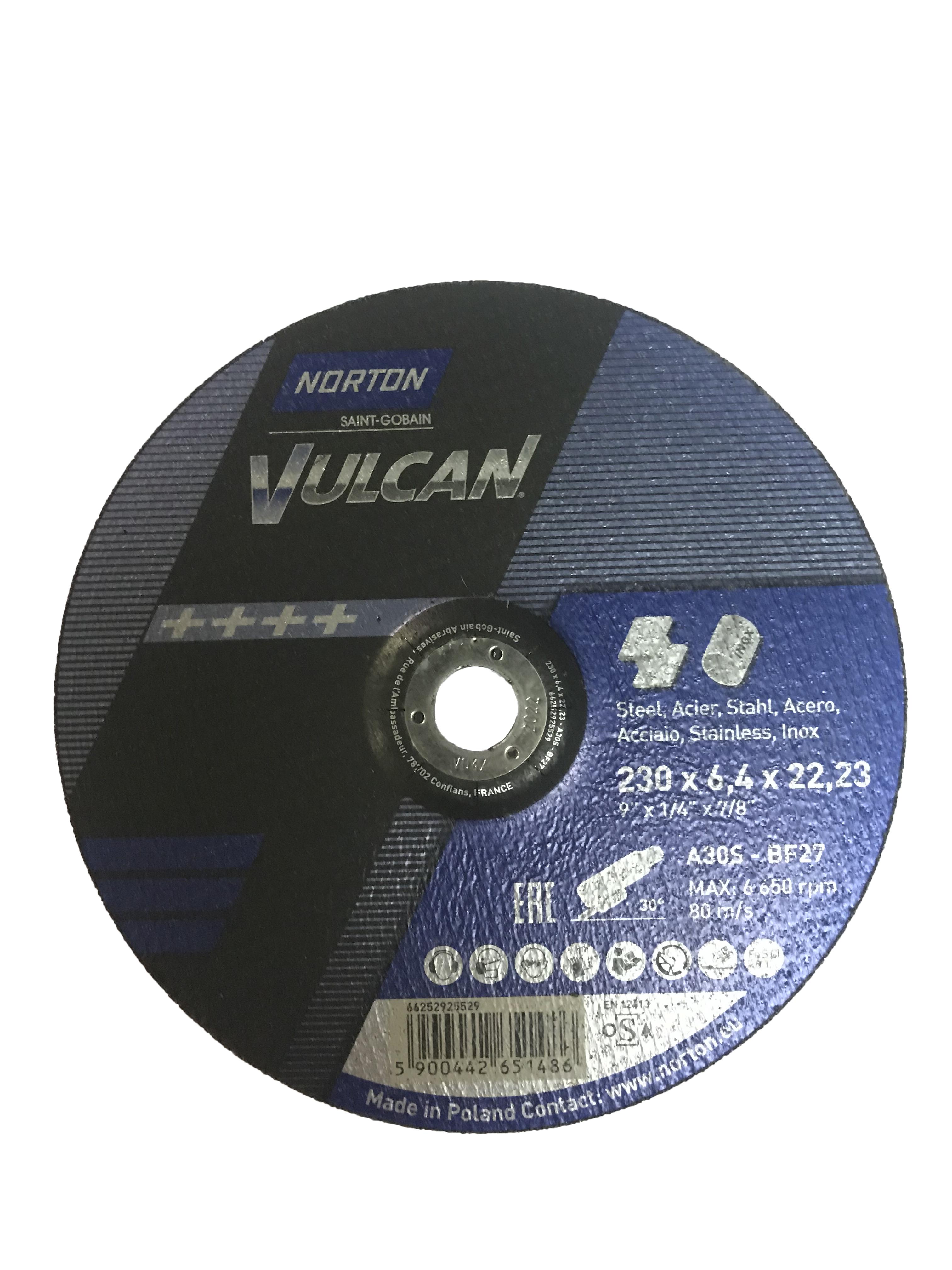

Круг зачистной Norton 230х6.4х22мм 14А