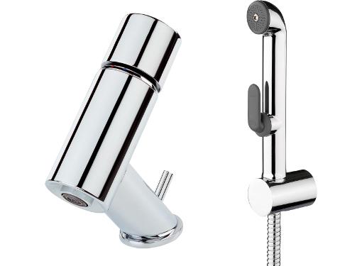Изображение товара Набор смеситель ORAS ALESSI 8502F с гигиеническим душем для умывальника