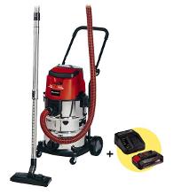 EINHELL Пылесос промышленный PXC TE-VC 36/30 Li S-Solo (2347140) без акк. и з.у +Комплект PXC Starter Kit (4512097): АКБ и ЗУ