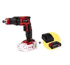 Изображение товара Набор EINHELL Шуруповёрт для гипсокартона PXC TE-DY 18 Li-Solo (4259980) +Комплект PXC Starter Kit (4512097): АКБ и ЗУ