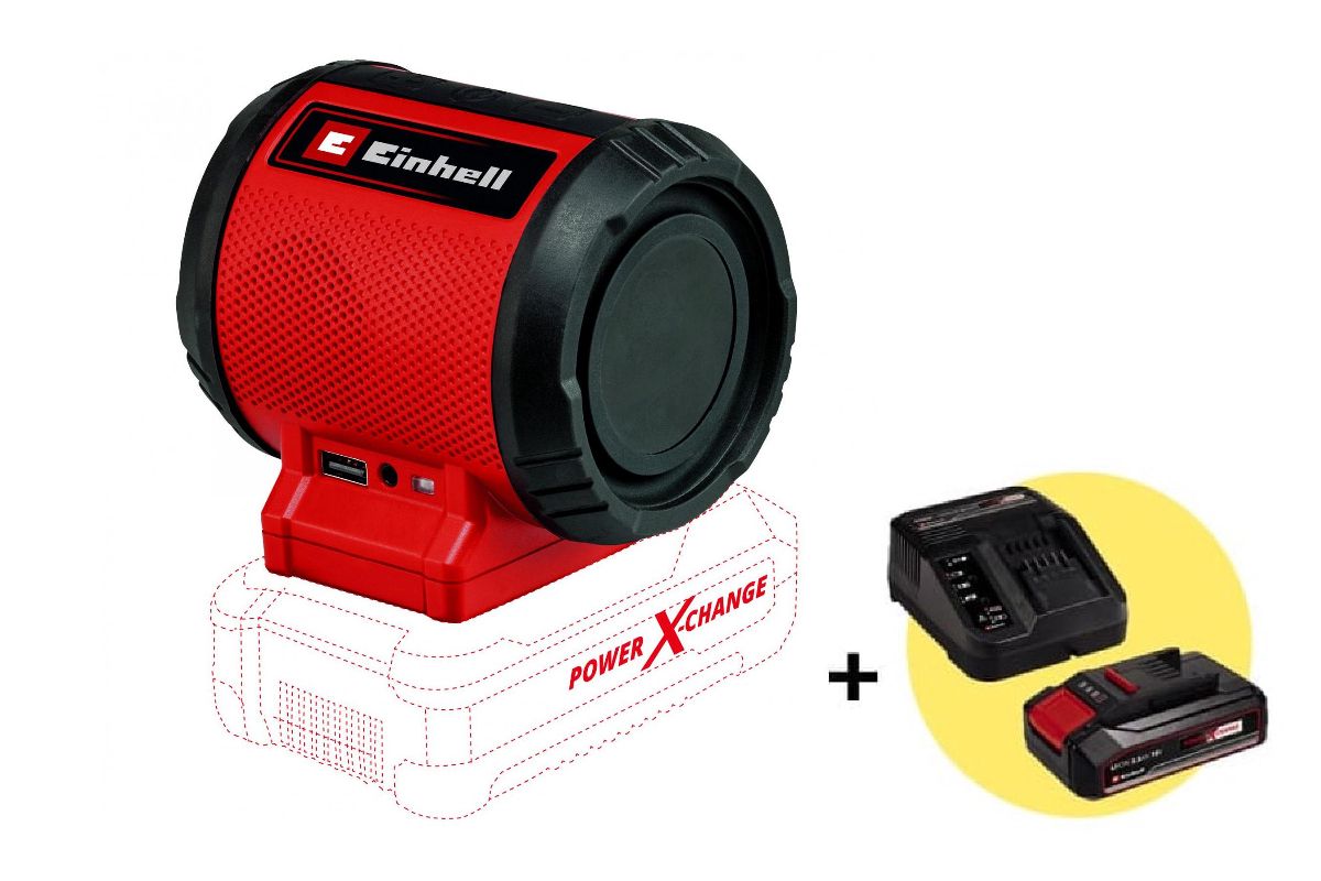 Набор Einhell Колонка беспроводная PXC TC-SR 18 Li BT-Solo (4514150)  +Комплект PXC Starter Kit (4512097): АКБ и ЗУ - цена, фото - купить в  Москве, СПб и РФ