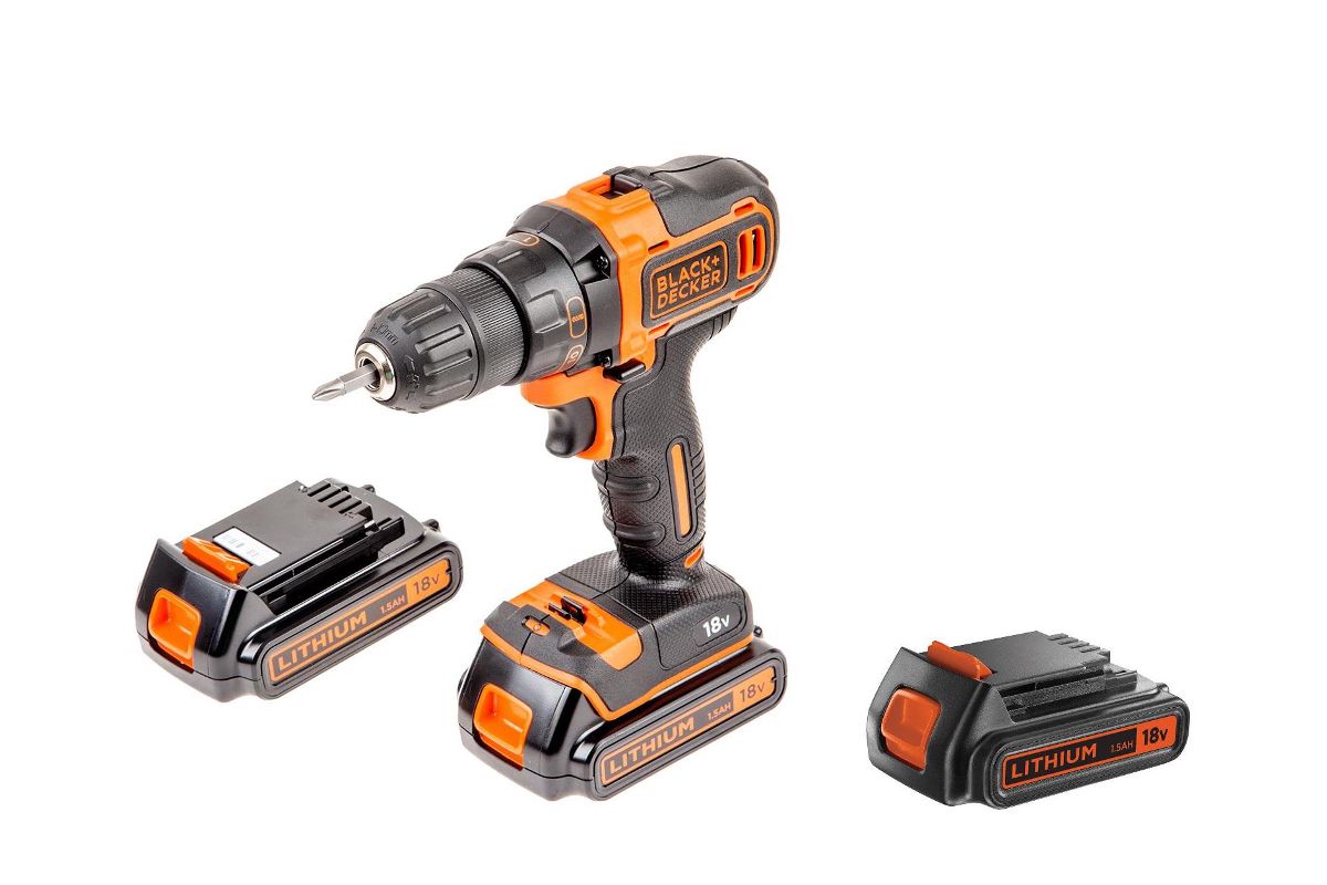 Cordless Drill-screwdriver Black + Decker Bdcdd186k1b-qw, 18 V, 11