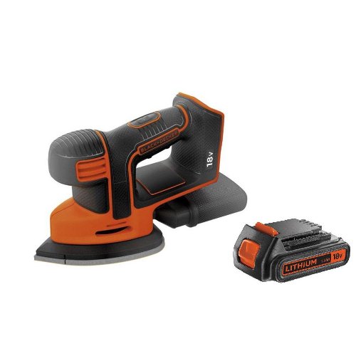 Аккумуляторная вибрационная шлифовальная машина black decker bdcds18n xj