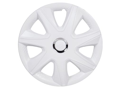 Изображение товара Колпаки колесные AIRLINE AWCC-15-34 15 дюймов белый глянец с хром кольцом