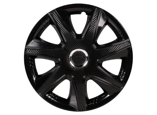 Изображение товара Колпаки колесные AIRLINE AWCC-16-40 16 дюймов черный глянец хром защитные