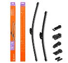 Изображение товара Щетка стеклоочистителя AIRLINE 600 мм бескаркасная комплект 2 шт адаптеры