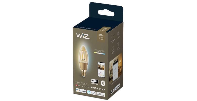 ����� ����� WIZ Wi-Fi BLE 25W C35 E14 920-50 Amb 1PF/6 (929003017701)
