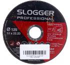 Изображение товара Круг отрезной SLOGGER 125х1.2х22 A R BF для стали и нержавеющей стали