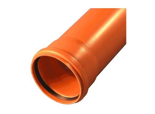 Изображение товара Труба НПВХ OSTENDORF KGEM 223060 коричневая 200 мм безнапор 6 м