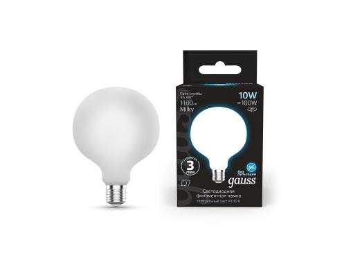 Изображение товара Светодиодная лампа GAUSS Filament G125 10W 1100lm 4100K E27