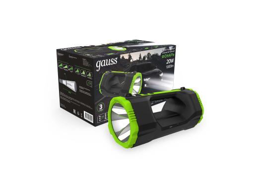 Изображение товара Фонарь прожекторный GAUSS GF703 20W 1000lm Li-ion 10000mAh диммируемый
