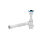 Изображение товара Сифон для умывальника АНИ ПЛАСТ BM1015 1 1/4'' гофра 32х32/40 нержавеющая решетка