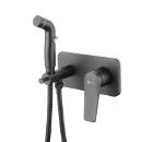 Изображение товара Современный смеситель с гигиеническим душем LeMark Bronx LM3720BL для ванной