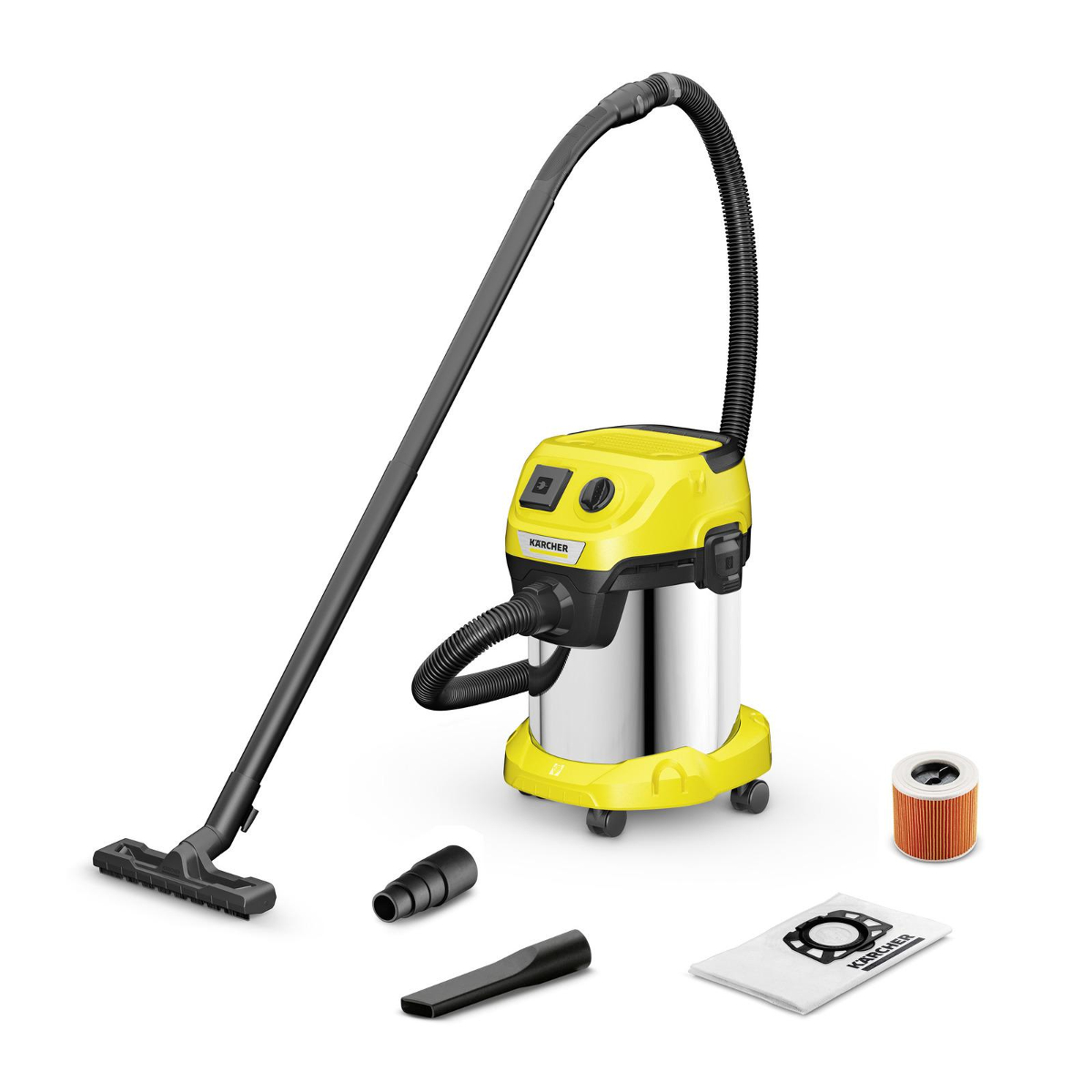 Пылесос KARCHER WD 3 P S V-17/4/20 (1.628-190.0) купить в Уфе по доступной  цене: характеристики и фото