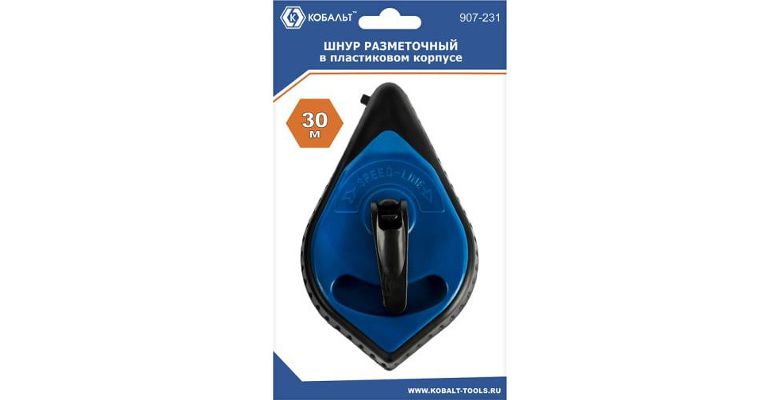 Шнур разметочный КОБАЛЬТ 30 м. в пластиковом корпусе (907-231)