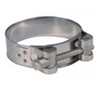 Хомуты для подвязки ХВАТ Хомут обжимной силовой шарнирный, нерж.сталь 104-112 мм