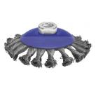 Щётка CUTOP для УШМ, М14, тип "Тарелка", крученая проволока 0,5 мм, 115 мм, CUTOP Profi