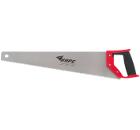 Ножовка КУРС по дереву, крупный каленый зуб 5 ТPI, 2D заточка, пластиковая прорезиненная ручка 500 мм