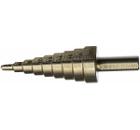 Изображение товара Сверло ступенчатое КУРС ступенчатое HSS , спиральный профиль, 9 ступеней, 4-20 мм