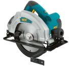 Пила циркулярная FIT 1300 Вт; 4500 об/мин; 185/20 мм; жел. опора; рез. накл.; блок шпинд.; коробка