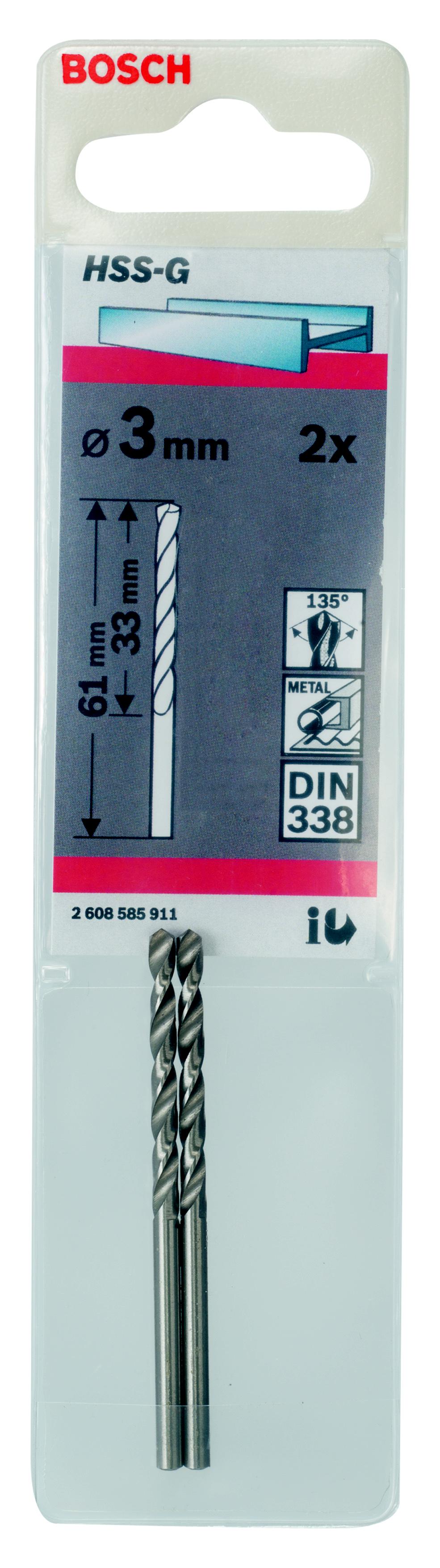 

Сверло по металлу Bosch Hss-g standardline3.0 мм (2.608.585.911), Hss-g standardline3.0 мм (2.608.585.911)