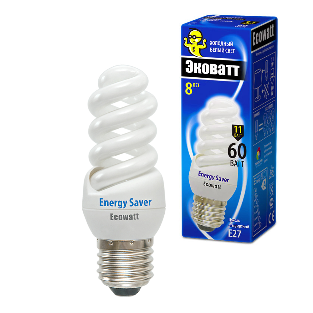 

Лампа энергосберегающая Ecowatt M-fsp 11w840 e27, M-fsp 11w840 e27