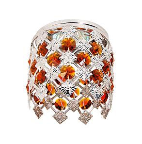 

Светильник встраиваемый АКЦЕНТ Crystal 824 хром/янтарь
