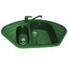 Мойка кухонная из искусственного камня POLYGRAN F-14 зеленый