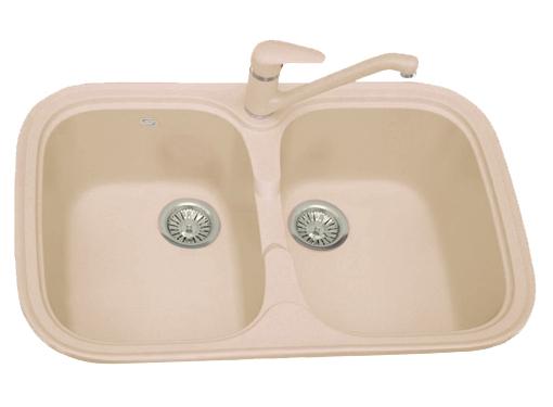 Изображение товара Мойка кухонная POLYGRAN F-150 бежевый