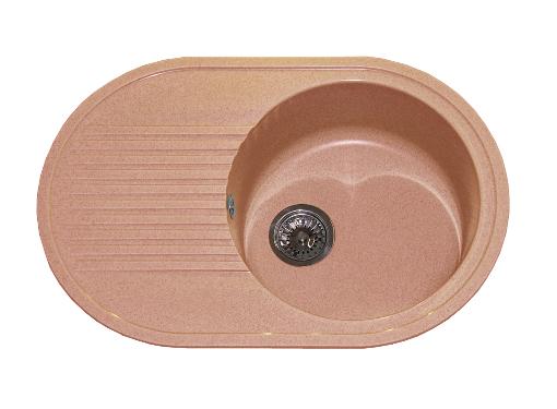 Изображение товара Мойка кухонная из искусственного камня POLYGRAN F-16 розовый