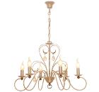 Люстра СЕВЕРНЫЙ СВЕТ 'Версаль свеча 6-рожков,бежевый