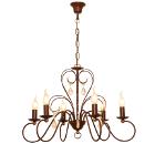 Люстра СЕВЕРНЫЙ СВЕТ 'Версаль свеча 6-рожков,медь