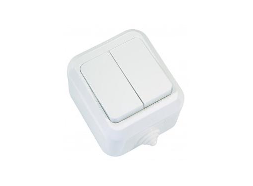 Изображение товара Выключатель двухклавишный влагозащищенный MAKEL Nemliyer 18301