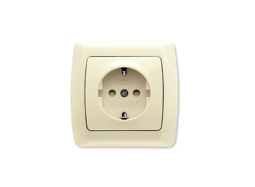 Изображение товара Розетка VIKO CARMEN 562008 для скрытой установки 220 В IP 20 кремовая