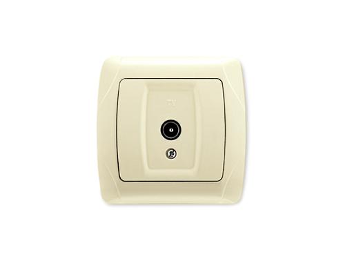 Изображение товара Розетка телевизионная VIKO Carmen 562060 скрытая установка кремовая