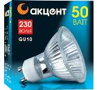 Лампа галогенная АКЦЕНТ JCDRC 230В  50W GU10 с отражателем и защитным стеклом