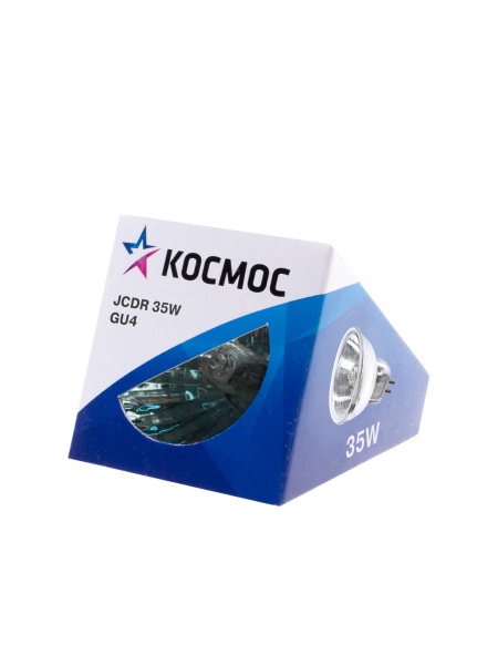 

Лампа галогенная КОСМОС Jcdr 12В/35Вт gu4, Jcdr 12В/35Вт gu4