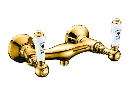 Изображение товара Смеситель для душа ретро золото EDELFORM Lumier LM2812G с керамическими кран-буксами